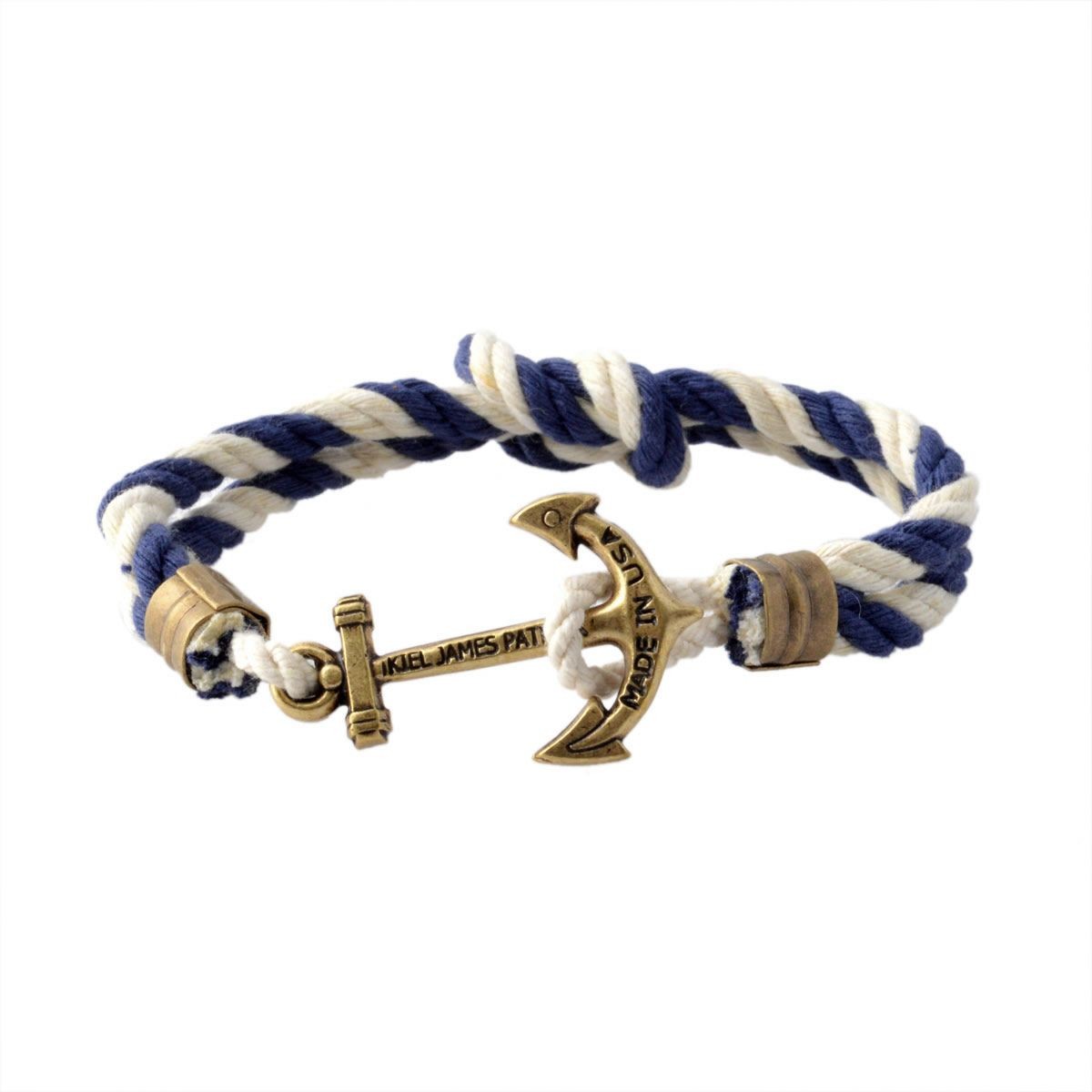 キールジェイムスパトリック Kiel James Patrick TC-824-401 アンカーモチーフ  ロープブレスレット ユニセックス Triton Bracelets ACK Latitude