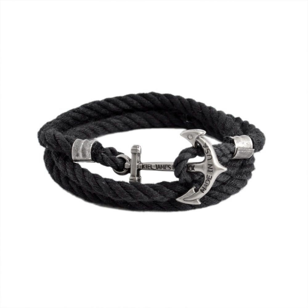 キールジェイムスパトリック Kiel James Patrick LH-1612-001 アンカーモチーフ 3連 ロープブレスレット ユニセックス Lanyard Hitch Collection Leviathan’s Legend