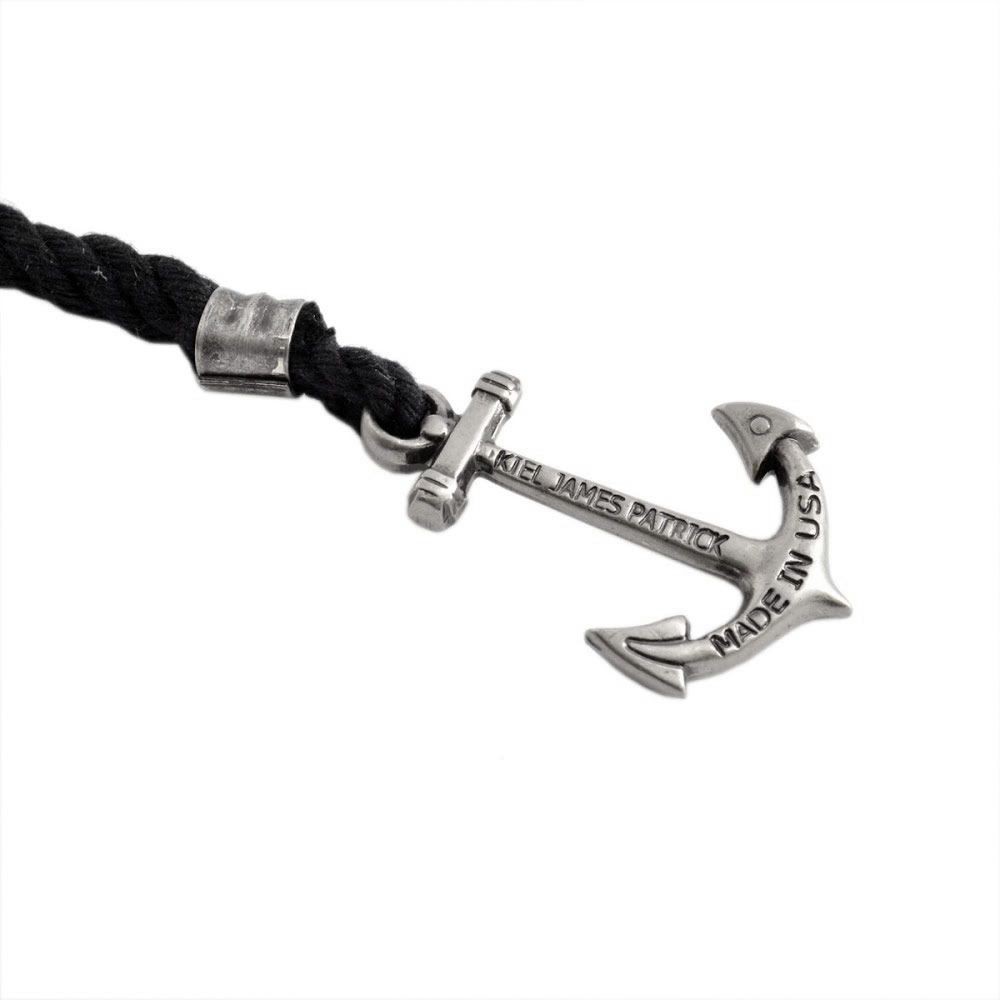 キールジェイムスパトリック Kiel James Patrick LH-1612-001 アンカーモチーフ 3連 ロープブレスレット ユニセックス Lanyard Hitch Collection Leviathan’s Legend