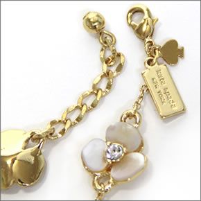 ケイトスペード DISCO PANSY  Thin Bracelet パンジーモチーフのブレスレット WBRU6750