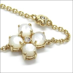 ケイトスペード WBRUA217-110 CENTRAL PARK PANSY Bracelet パンジーモチーフ クリスタル・ビジュー ブレスレット