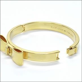 ケイトスペード WBRUA540-711 PERFECTLY PLACED Hinged Bow Bangle 立体的なリボンがキュートなバングル