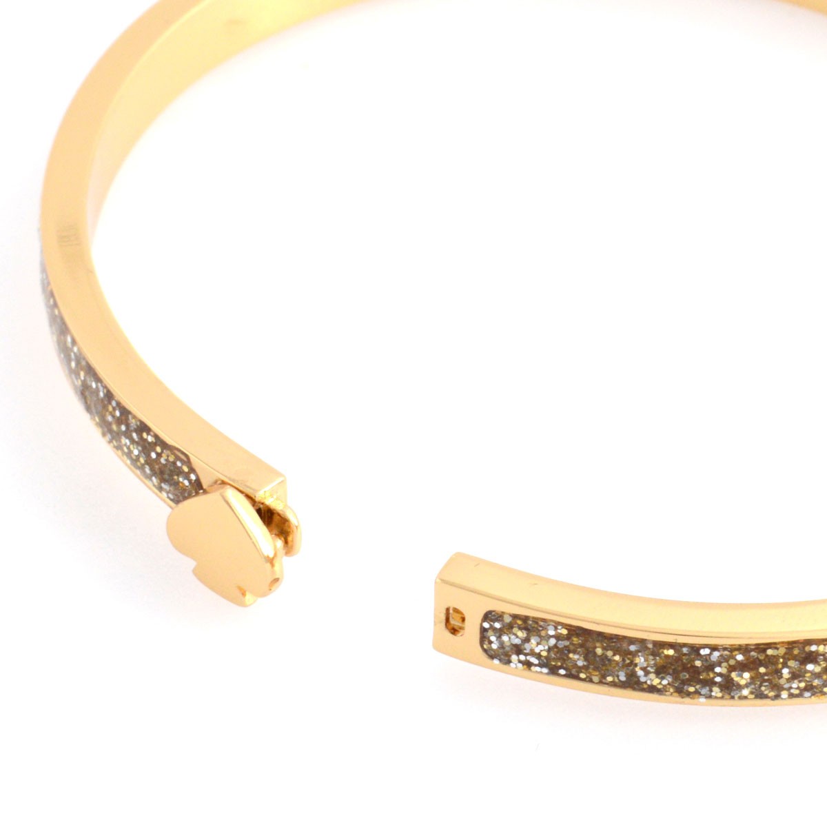 ケイトスペード Kate Spade WBRUB099-793 Gold Glitter スペードモチーフ バングル
