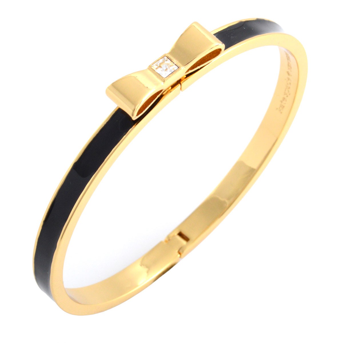 ケイトスペード Kate Spade WBRUB228-001 Black リボンモチーフ バングル
