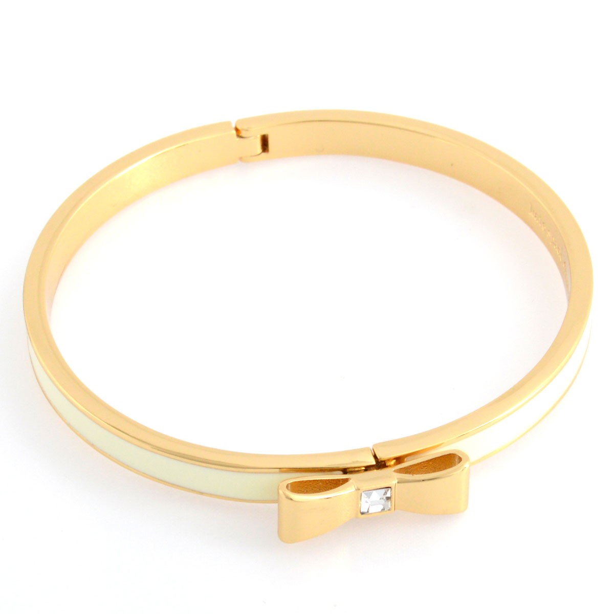 ケイトスペード Kate Spade WBRUB228-142 Cream リボンモチーフ バングル