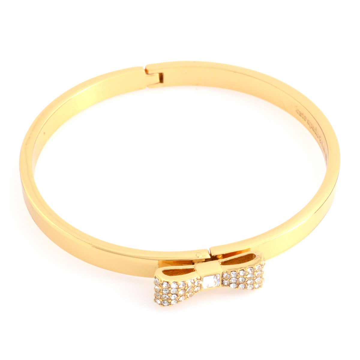 ケイトスペード Kate Spade WBRUB229-921 Clear/Gold リボンモチーフ バングル