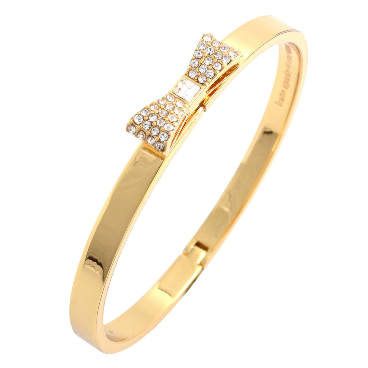 ケイトスペード Kate Spade WBRUB229-921 Clear/Gold リボンモチーフ バングル