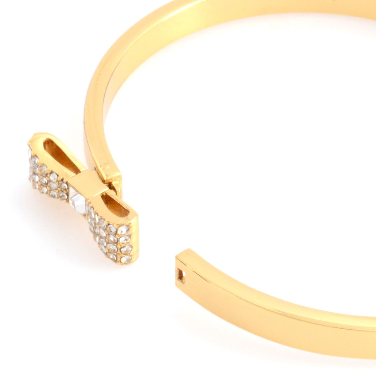 ケイトスペード Kate Spade WBRUB229-921 Clear/Gold リボンモチーフ バングル