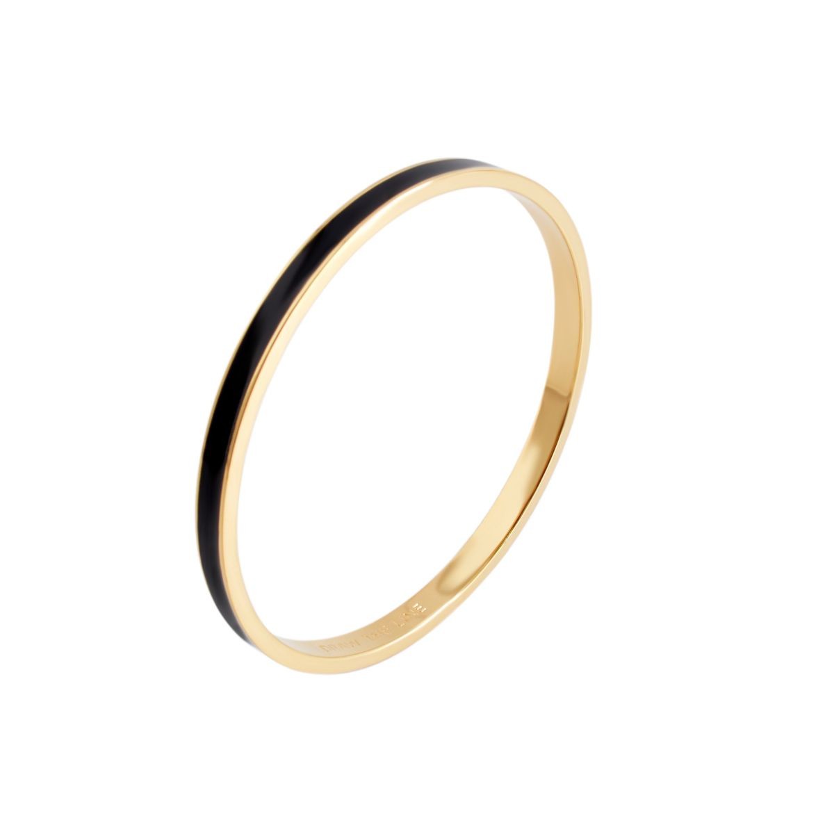 ケイトスペード Kate Spade WBRU1957-001 Black 内側にさりげなく刻印された「Draw The Line」のロゴがキュートなバングル Idiom Bangles Solid