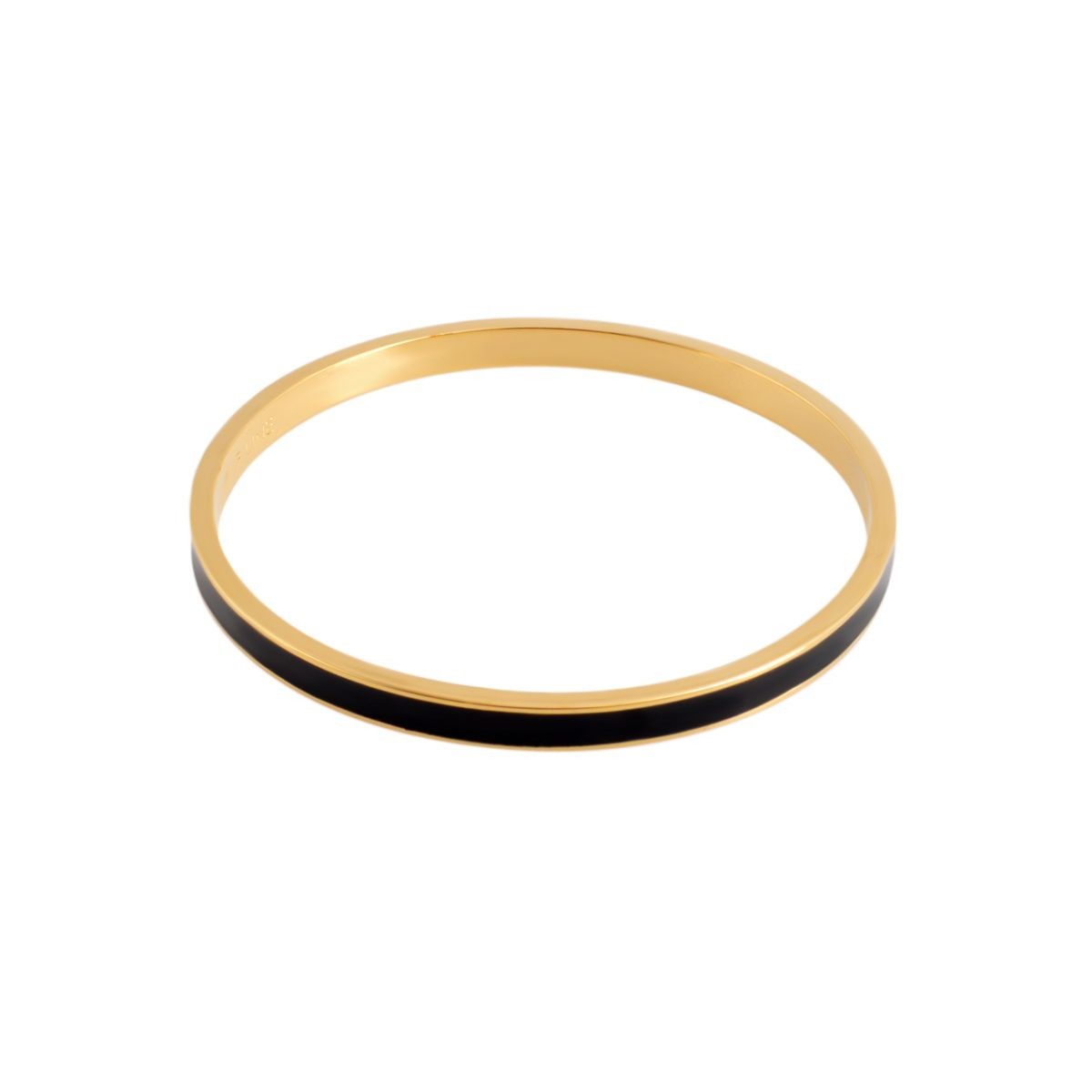 ケイトスペード Kate Spade WBRU1957-001 Black 内側にさりげなく刻印された「Draw The Line」のロゴがキュートなバングル Idiom Bangles Solid