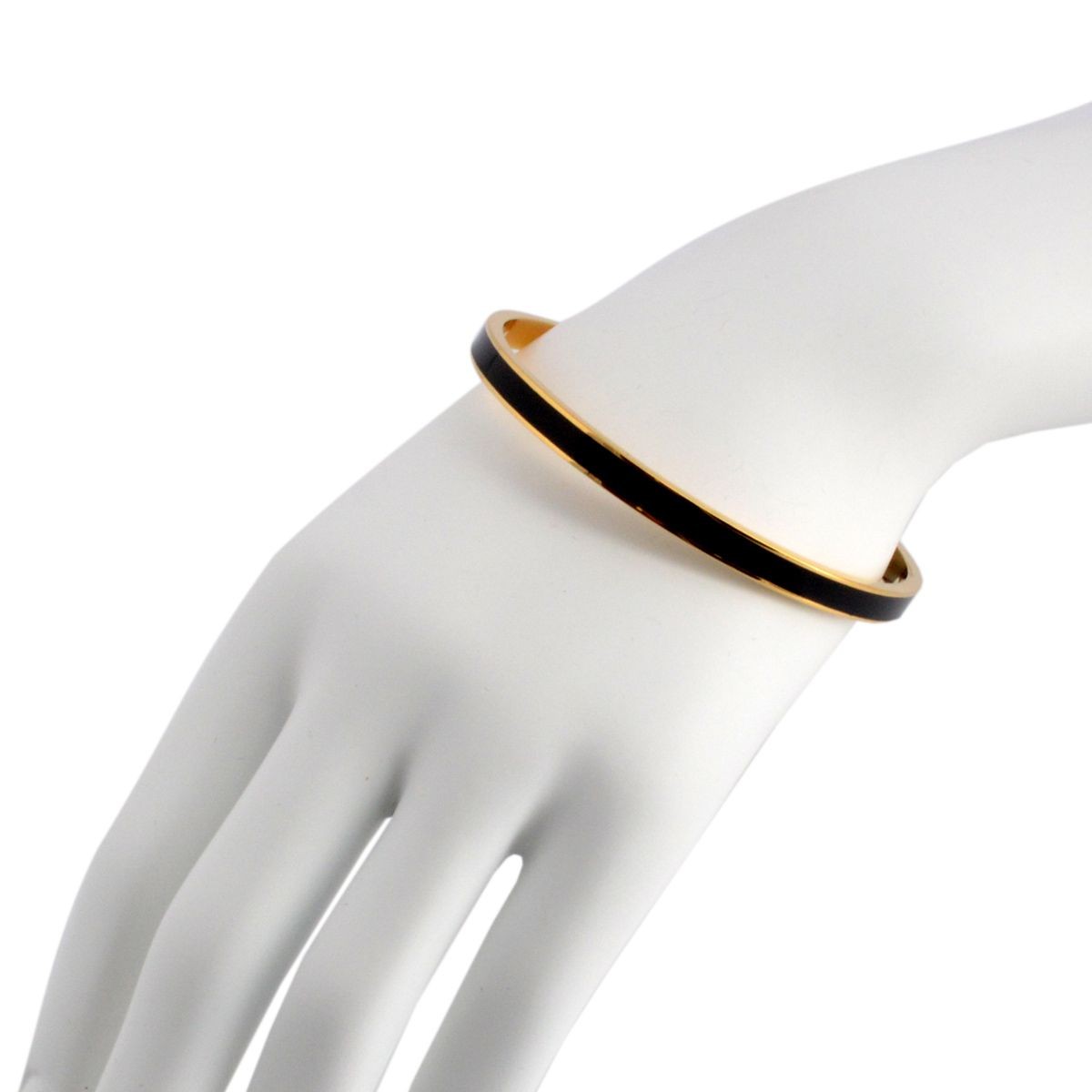 ケイトスペード Kate Spade WBRU1957-001 Black 内側にさりげなく刻印された「Draw The Line」のロゴがキュートなバングル Idiom Bangles Solid