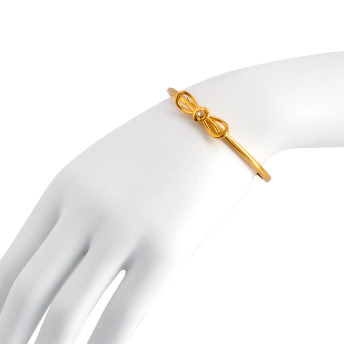 ケイトスペード Kate Spade WBRUA605-922 Clear ビジュー×リボン カフバングル Dainty Sparklers Bow Cuff