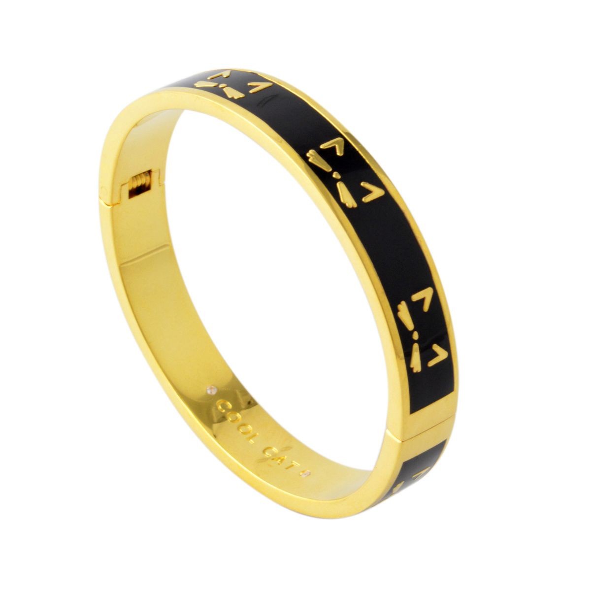 ケイトスペード Kate Spade WBRUD047-974 Multi IDIOM BANGLES cool cat - hinged 猫モチーフ バングル ブレスット