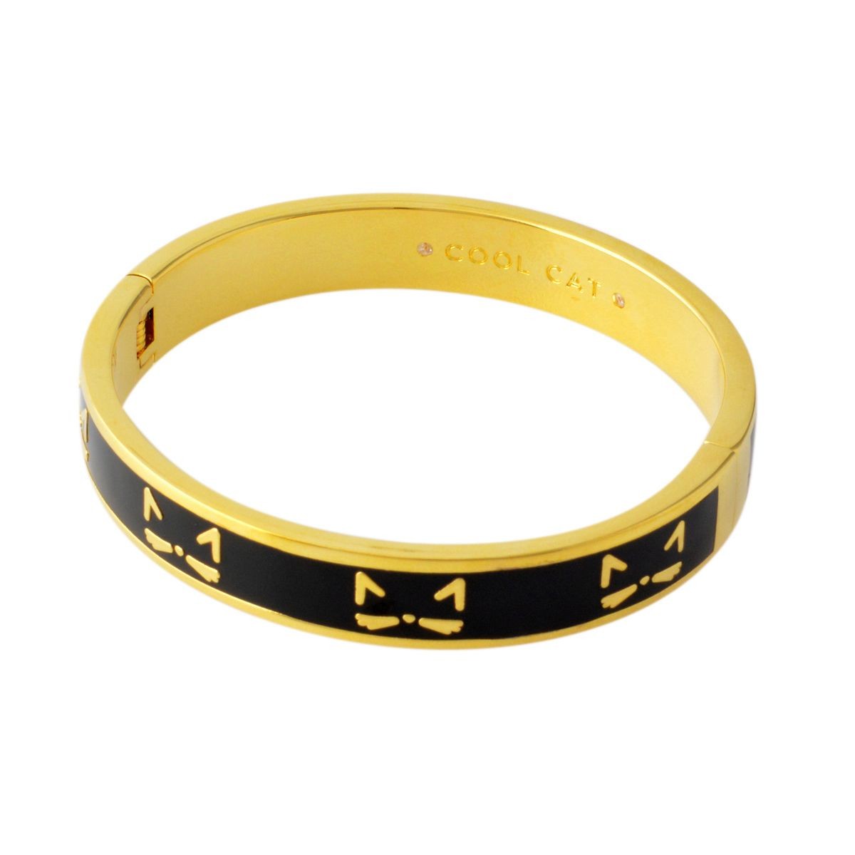 ケイトスペード Kate Spade WBRUD047-974 Multi IDIOM BANGLES cool cat - hinged 猫モチーフ バングル ブレスット