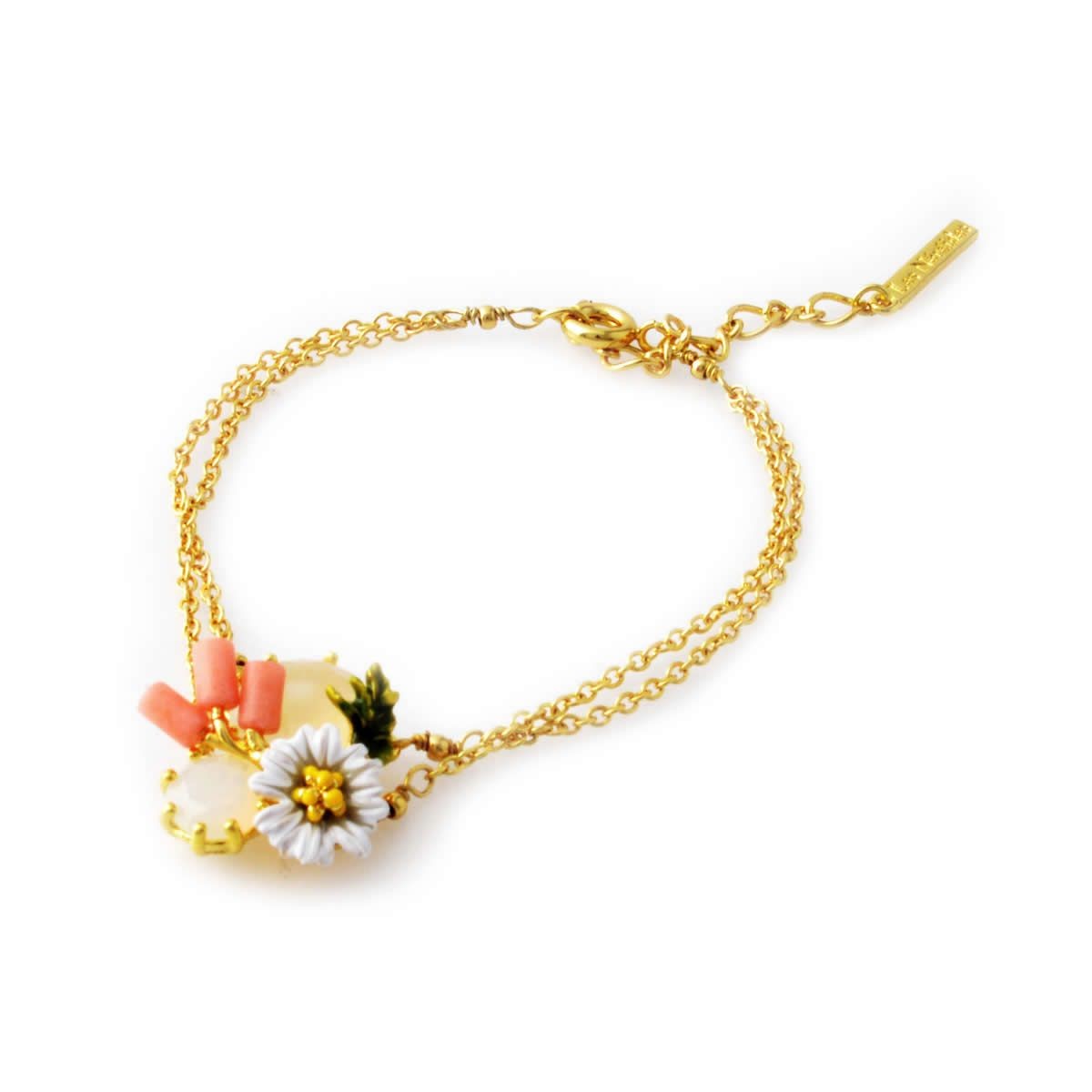 レネレイド Les Nereides AEED204/1 デイジー フラワーモチーフ ブレスレット ECLATANTE DISCRETION