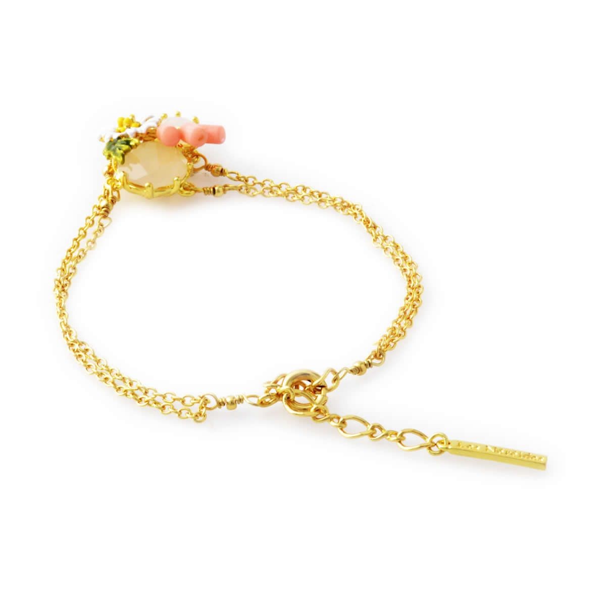 レネレイド Les Nereides AEED204/1 デイジー フラワーモチーフ ブレスレット ECLATANTE DISCRETION