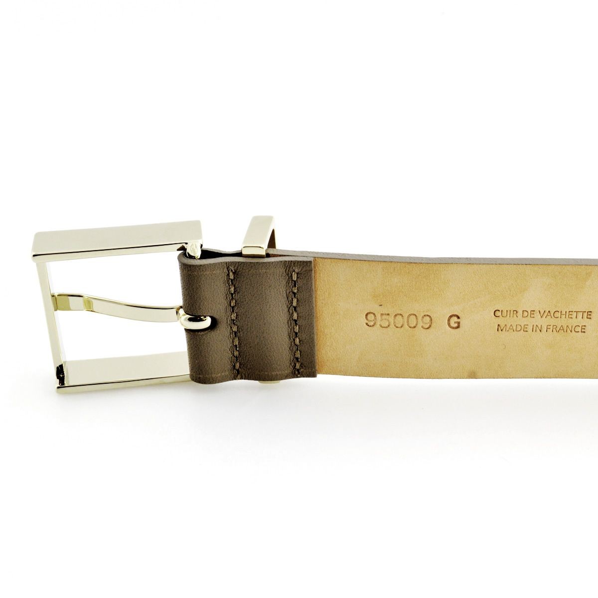 メゾンボワネ Maison Boinet 95009G 79 77 Gabardine M  ベルトタイプ レザー ブレスレット バングル 30mm