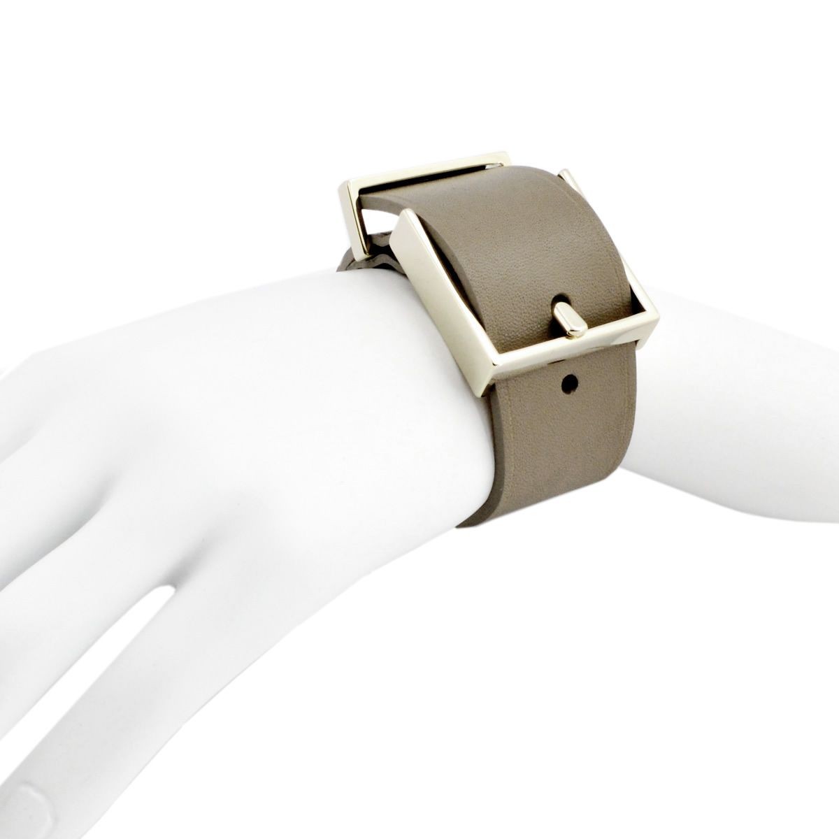 メゾンボワネ Maison Boinet 95009G 79 77 Gabardine M  ベルトタイプ レザー ブレスレット バングル 30mm