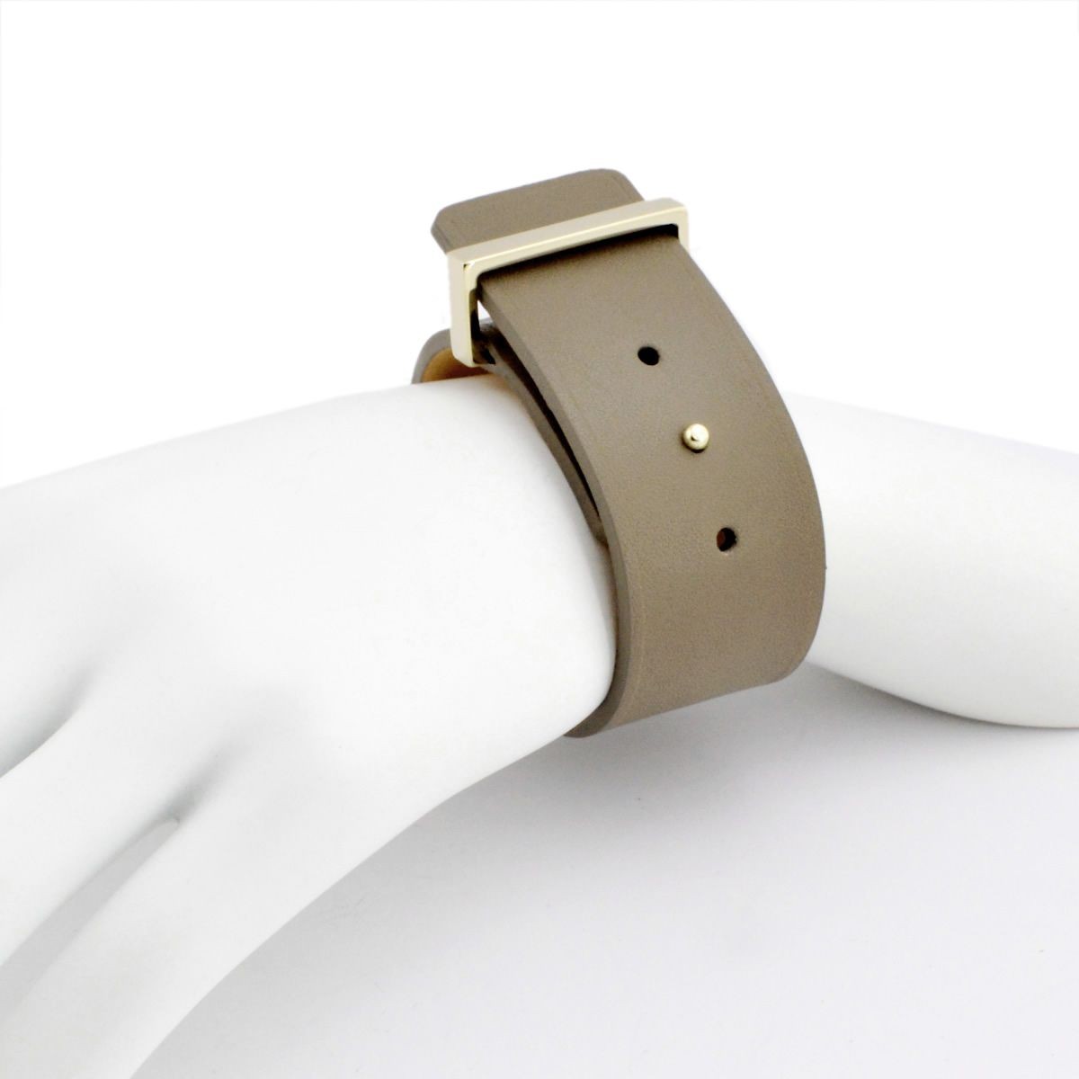 メゾンボワネ Maison Boinet 95080G 79 77 Gabardine M  ベルトタイプ レザー ブレスレット バングル 30mm