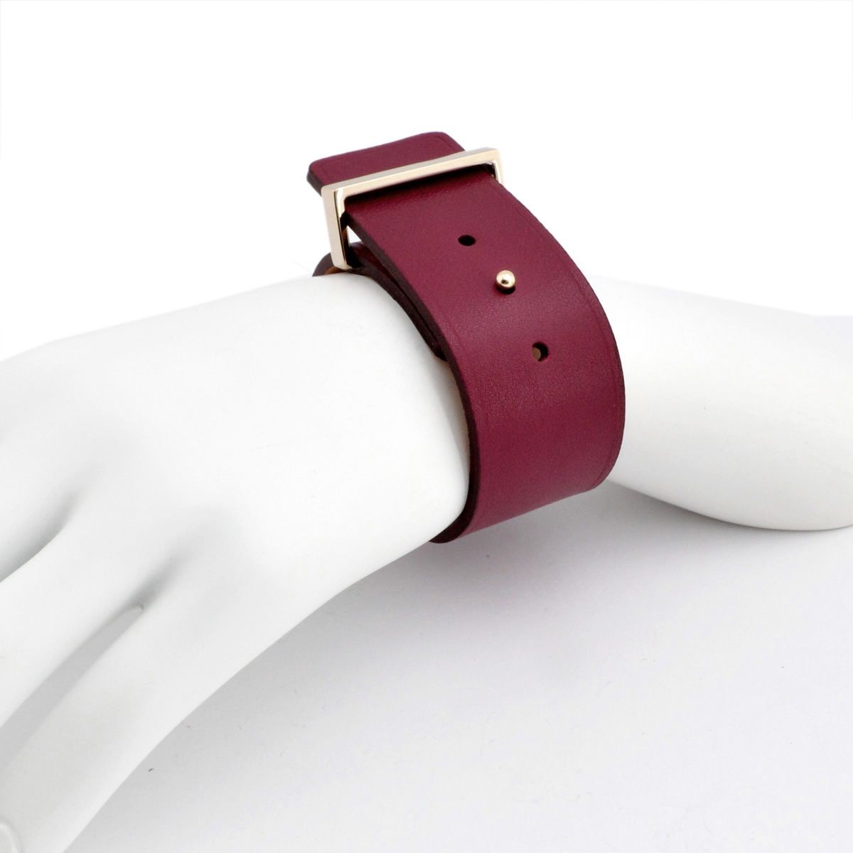 メゾンボワネ Maison Boinet 95080G 79 88 Burlat M  ベルトタイプ レザー ブレスレット バングル 30mm