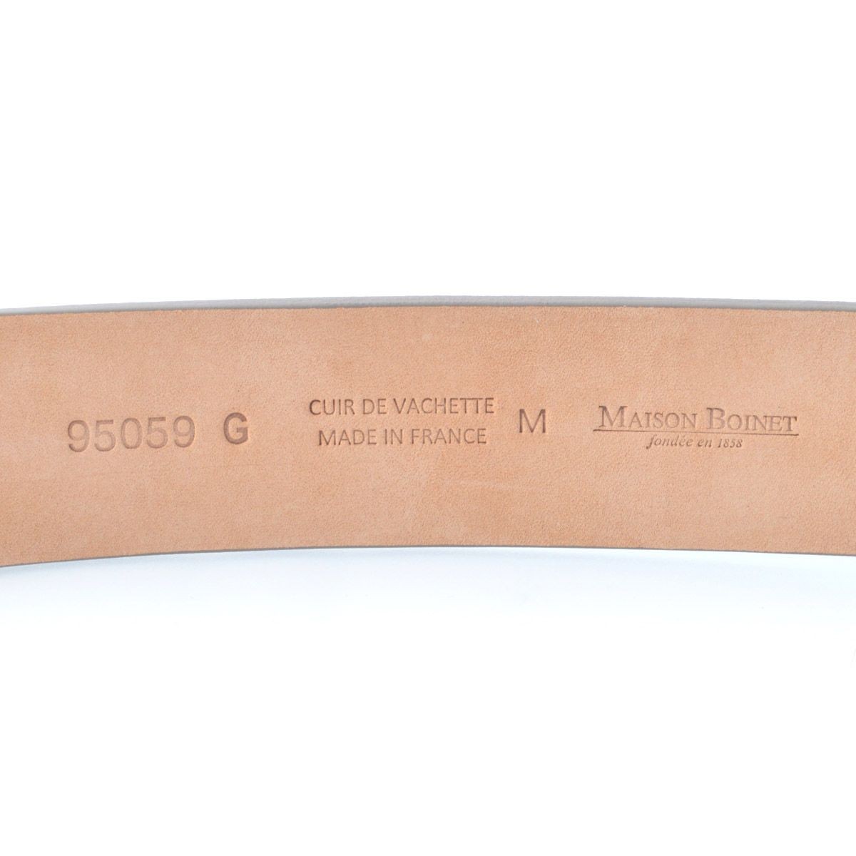 メゾンボワネ Maison Boinet 95059G-79-77-M Gabardine  ベルトタイプ レザー ブレスレット 30mm