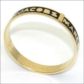 マークバイマークジェイコブス Classic Marc Logo Bangle クラシックマーク ロゴ バングル M3PE609-062 S/M　80357 Black