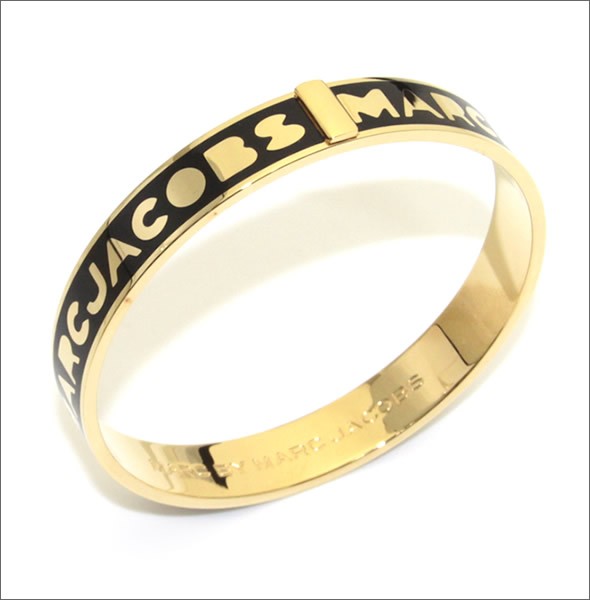マークバイマークジェイコブス Classic Marc Logo Bangle クラシックマーク ロゴ バングル M3PE609-062 S/M　80357 Black