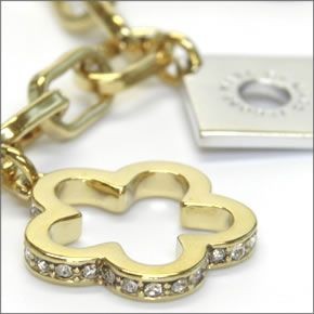 マークバイマークジェイコブス M0006516-716 ORO MULTI Diamond and Daisy Chain Bracelet ダイアモンド&デイジー ラインストーン チェーン ブレスレット