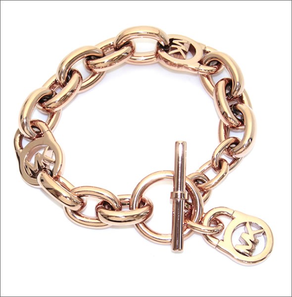 マイケルコース Rose Gold-Tone Chain-Link PadLock Bracelet チェーンリンク パドロック ブレスレット MKJ2752791