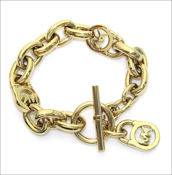 マイケルコース Gold-Tone Chain-Link PadLock Bracelet チェーンリンク パドロック ブレスレット MKJ1046710