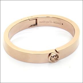 マイケルコース Fulton Rose Gold-Tone Buckle Bangle バックル ロゴ バングル/ブレスレット MKJ3251791
