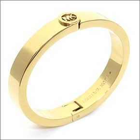 マイケルコース Fulton Gold-Tone Buckle Bangle バックル ロゴ バングル/ブレスレット MKJ3249710