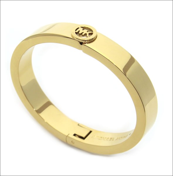 マイケルコース Fulton Gold-Tone Buckle Bangle バックル ロゴ バングル/ブレスレット MKJ3249710
