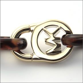 マイケルコース MKJ1675710 Gold-Tone and Tortoise Acetate Chain-Link PadLock Bracelet タートス チェーンリンク パドロック ブレスレット