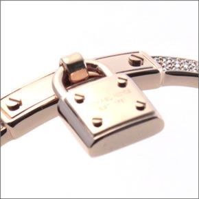 マイケルコース MKJ3020791 Pave PadLock Charm Rose Gold-Tone Bracelet パドロックチャーム パヴェ バングル/ブレスレット