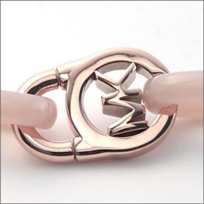 マイケルコース MKJ4328791 Rose Gold-Tone and Acetate Chain-Link PadLock Bracelet チェーンリンク パドロック ブレスレット