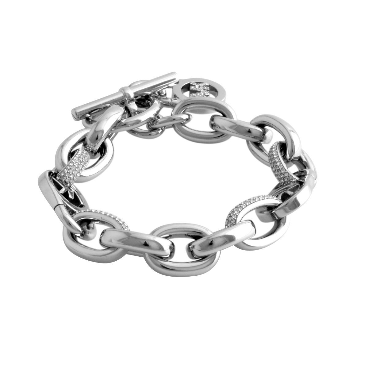 マイケルコース MICHAEL KORS MKJ4906040 パヴェ MKロゴ タグチャーム チェーン ブレスレット Exclusives