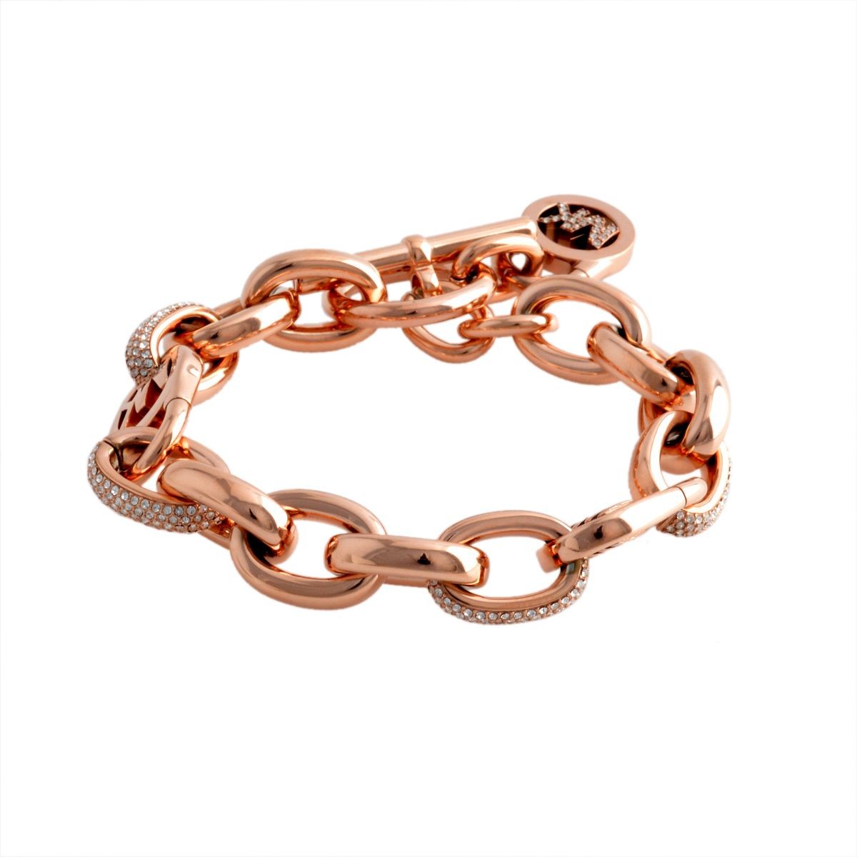 マイケルコース MICHAEL KORS MKJ4907791 パヴェ MKロゴ タグチャーム チェーン ブレスレット Exclusives