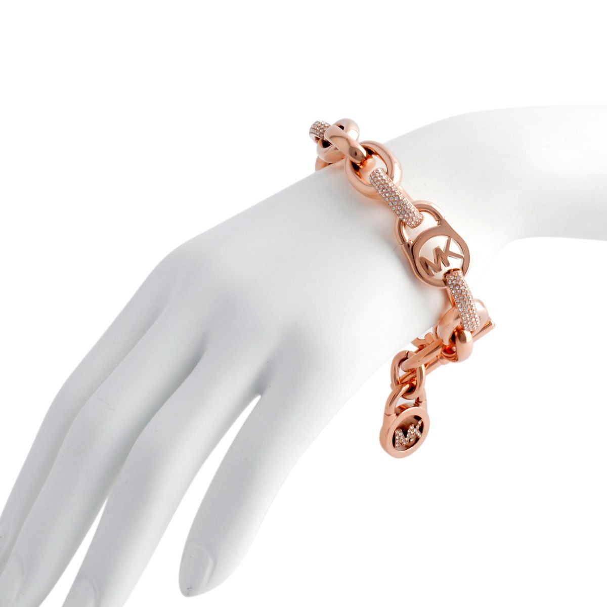 マイケルコース MICHAEL KORS MKJ4907791 パヴェ MKロゴ タグチャーム チェーン ブレスレット Exclusives