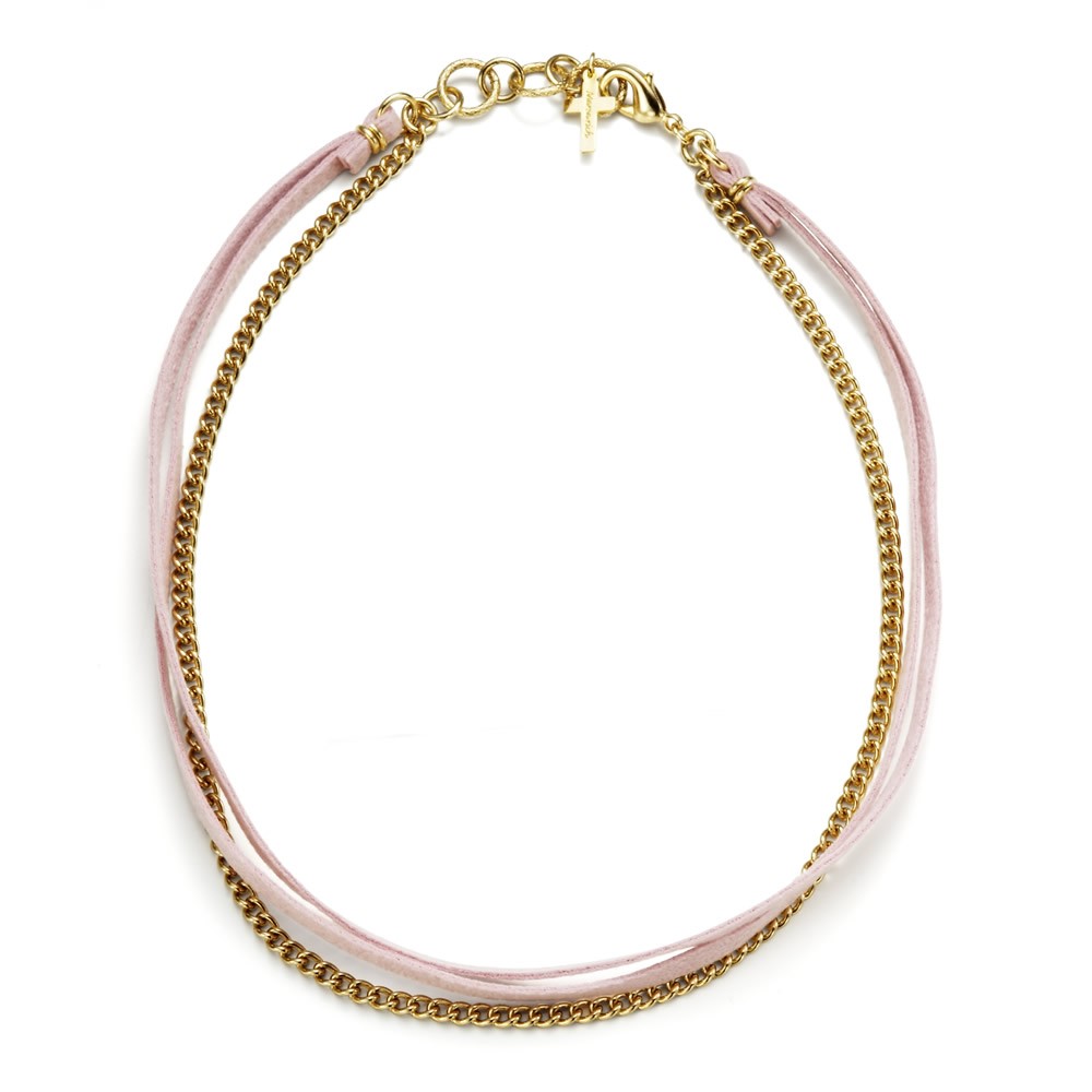 マレア リッチ Marea rich 10KA-07 クロスチャーム付 チェーン×レザー 2連 ダブルラップ ブレスレット