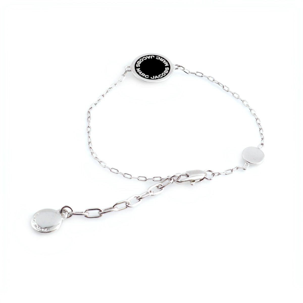 マークジェイコブス MARC JACOBS M0008540-068 Black/Argento ロゴ ディスク エナメル ブレスレット Logo Disc Enamel Bracelet