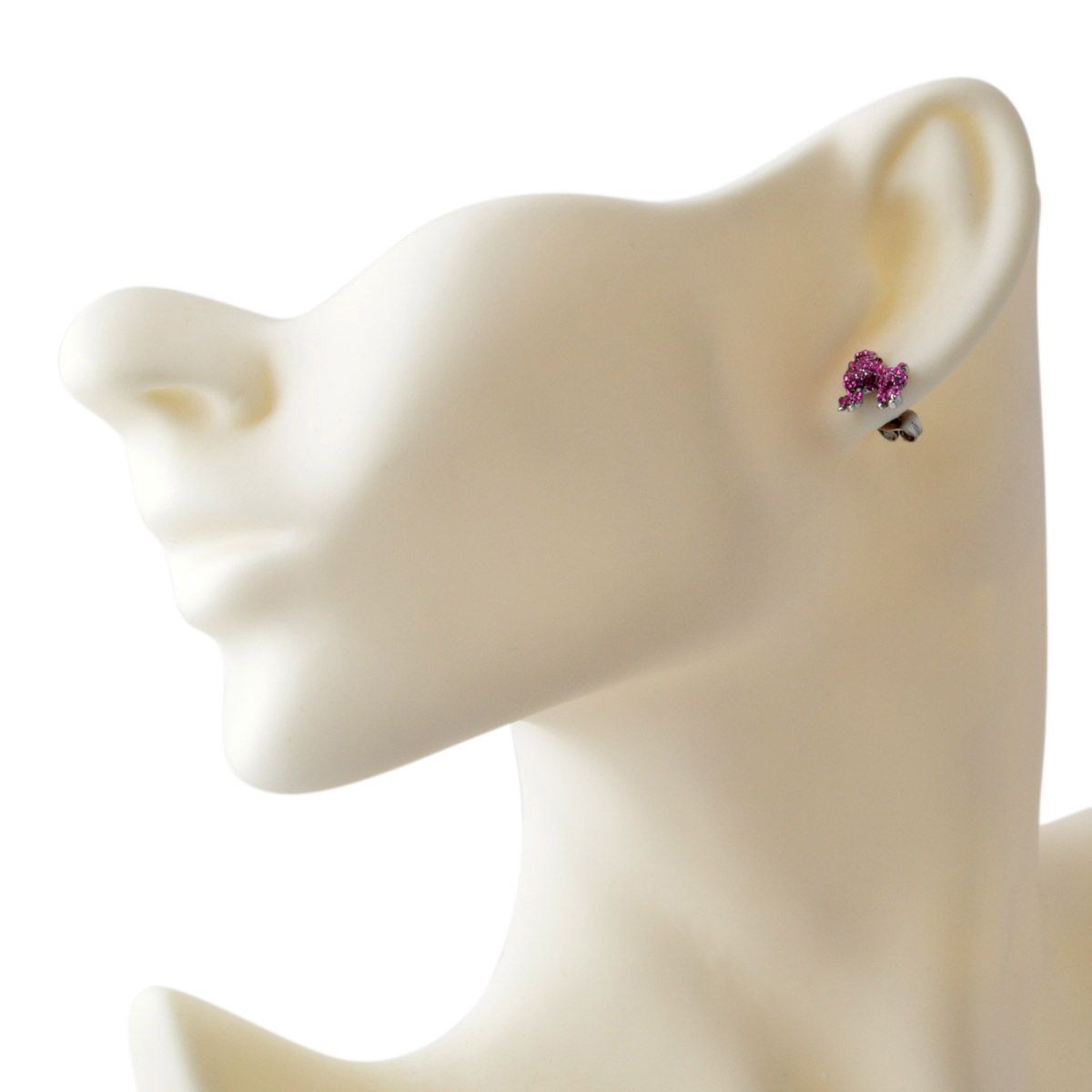 マークジェイコブス MARC JACOBS M0010474-650 Pink プードル パヴェ スタッド ピアス Charms Paradise Mini Poodle Studs