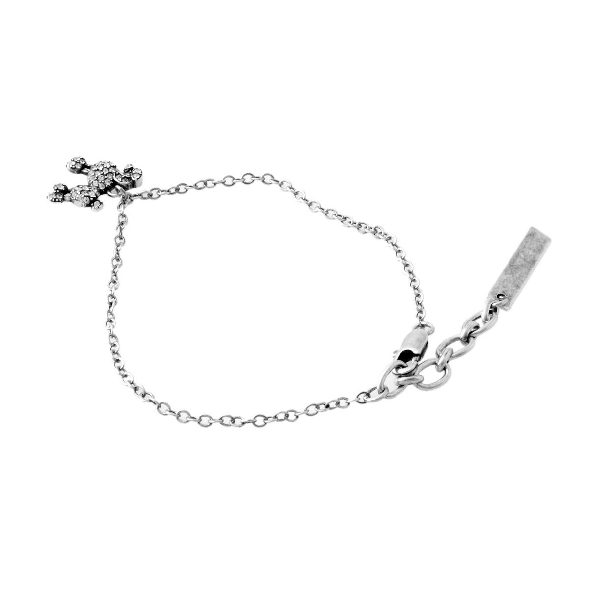 マークジェイコブス MARC JACOBS M0010729-969 Crystal/Antique Silver プードル パヴェ ブレスレット Mini Poodle Chain Bracelet