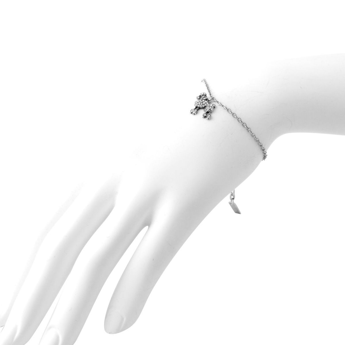 マークジェイコブス MARC JACOBS M0010729-969 Crystal/Antique Silver プードル パヴェ ブレスレット Mini Poodle Chain Bracelet
