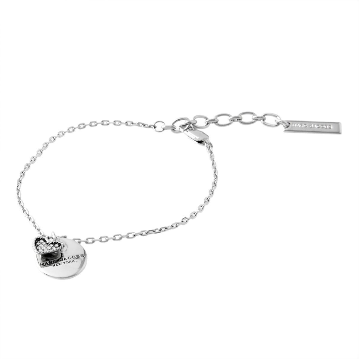 マークジェイコブス MARC JACOBS M0010377-169 Crystal/Silver  コイン ハート ブレスレット MJ coin heart bracelet