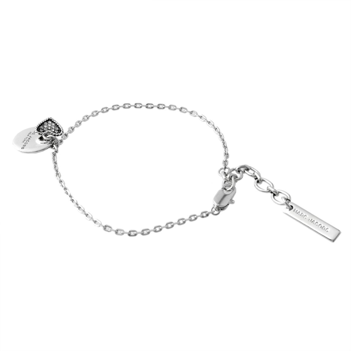 マークジェイコブス MARC JACOBS M0010377-169 Crystal/Silver  コイン ハート ブレスレット MJ coin heart bracelet