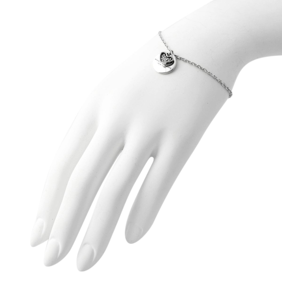 マークジェイコブス MARC JACOBS M0010377-169 Crystal/Silver  コイン ハート ブレスレット MJ coin heart bracelet