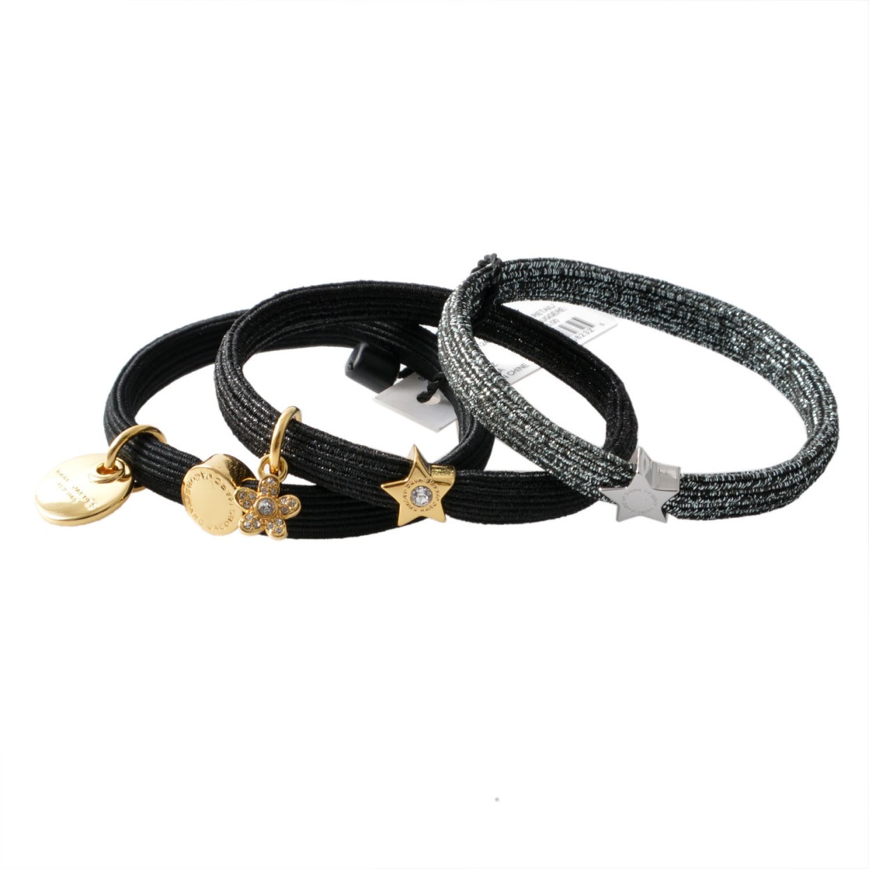 マークジェイコブス MARC JACOBS M0012437-002 Black Multi クラスターポニー ヘアゴム3本セット ブレスレットにも♪ Daisy Pony