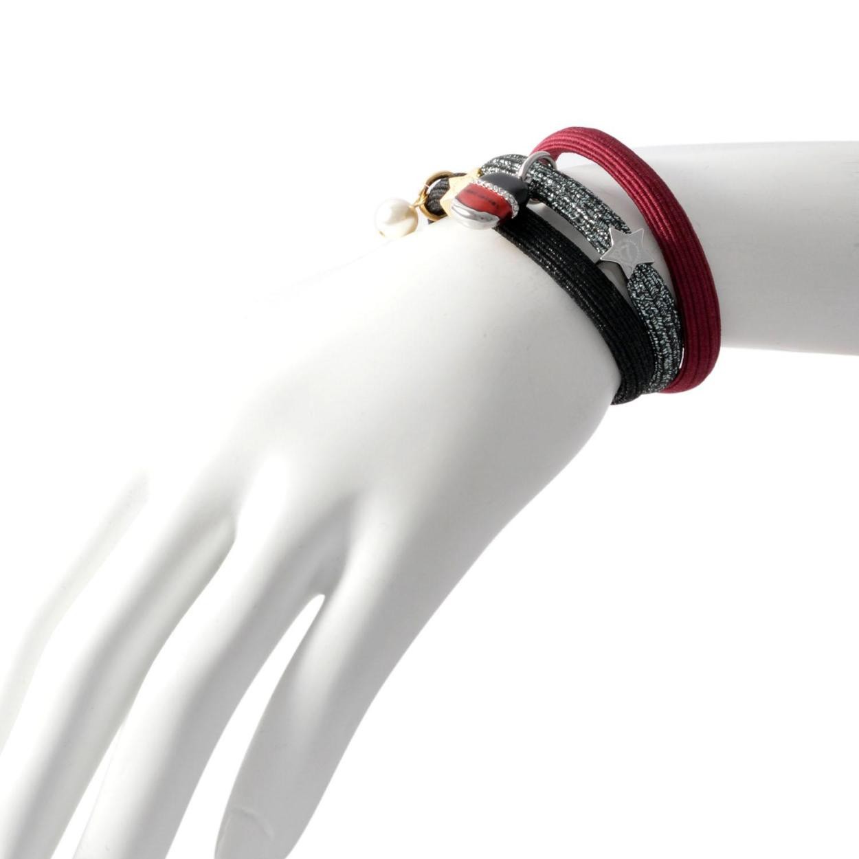マークジェイコブス MARC JACOBS M0012894-677 BERRY MULTI クラスターポニー ヘアゴム3本セット ブレスレットにも♪ Nail Polish Pony