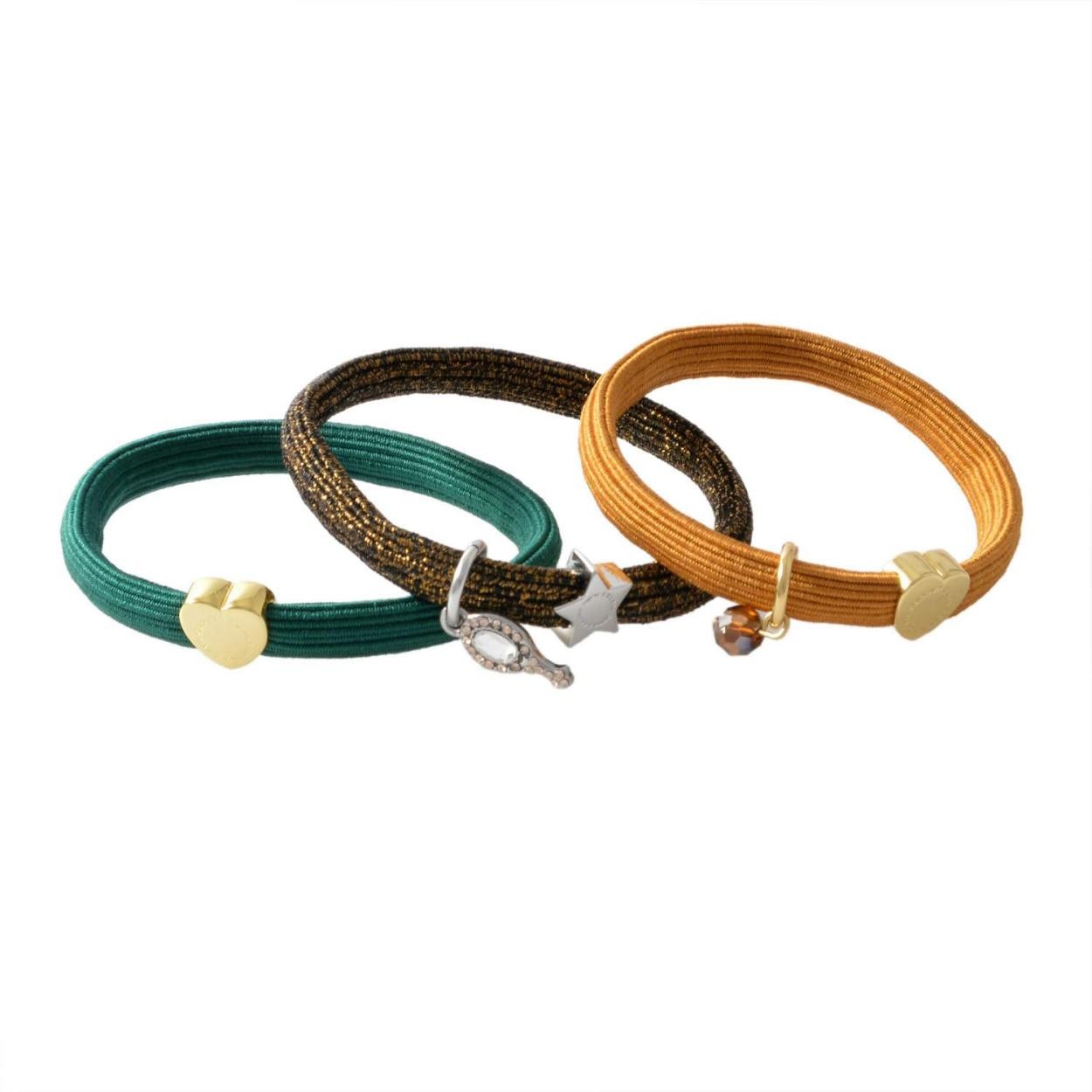 マークジェイコブス MARC JACOBS M0012999-971 Bright Teal Multi クラスターポニー ヘアゴム3本セット ブレスレットにも♪ Mirror Pony